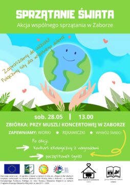 plakat sprzątanie Zaboru